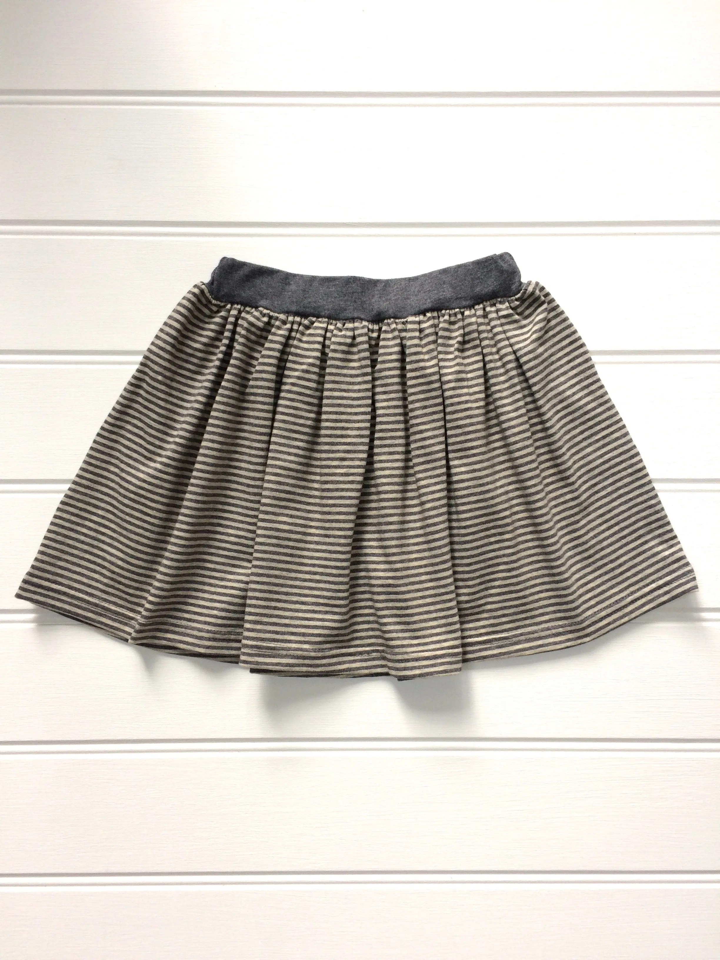 Grey Striped Skirt