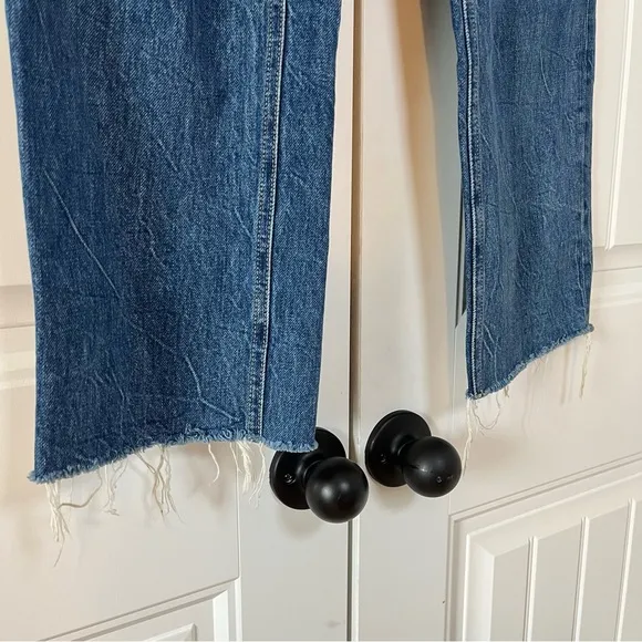 GRLFRND The Cassidy Mid Rise Straight Jeans Runyon Canyon Blue Size 30