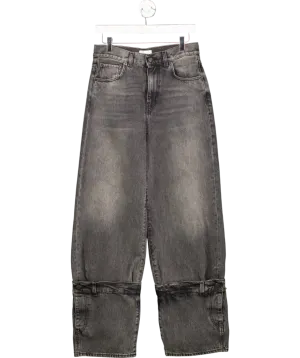 Haikure Grey Baggy Jeans With Leg Detail W26