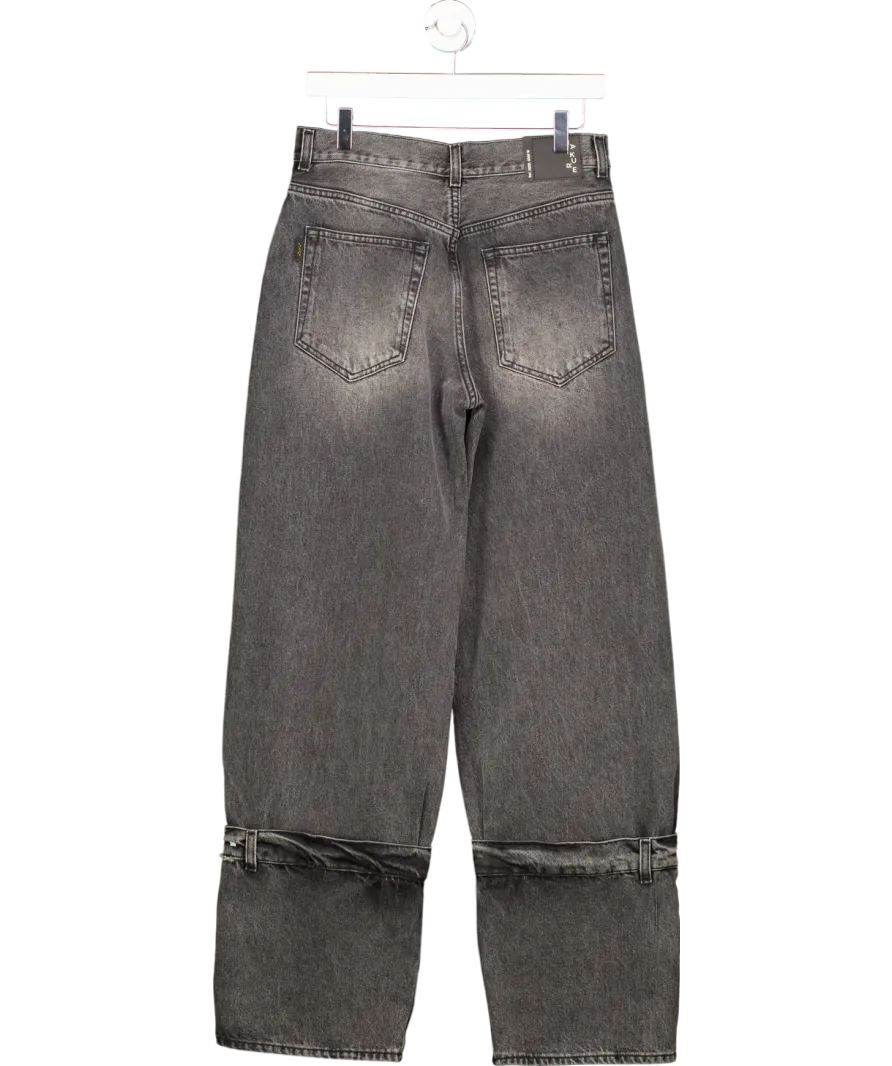 Haikure Grey Baggy Jeans With Leg Detail W26