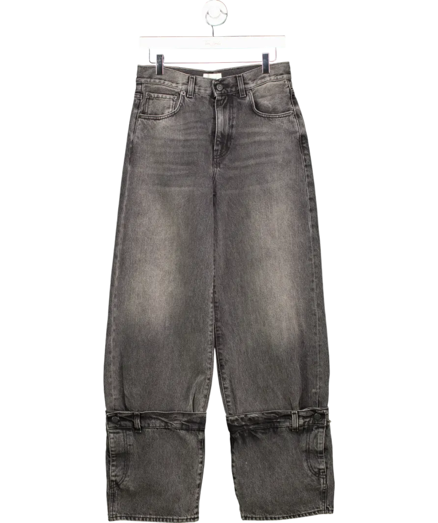 Haikure Grey Baggy Jeans With Leg Detail W26