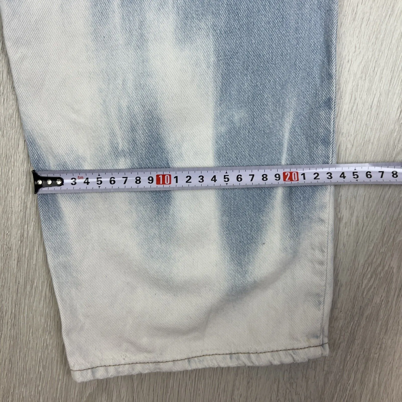 H&M &Denim Womens Wide Leg Loose Straight High Waist Jeans Size 8