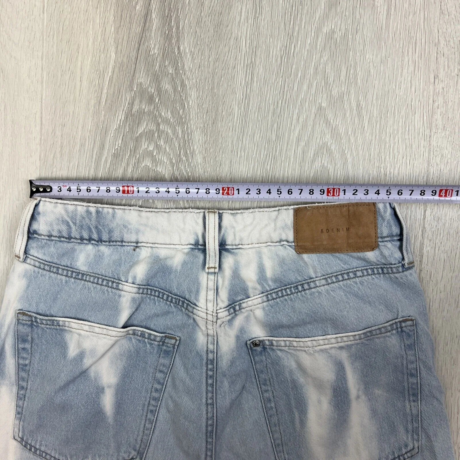 H&M &Denim Womens Wide Leg Loose Straight High Waist Jeans Size 8
