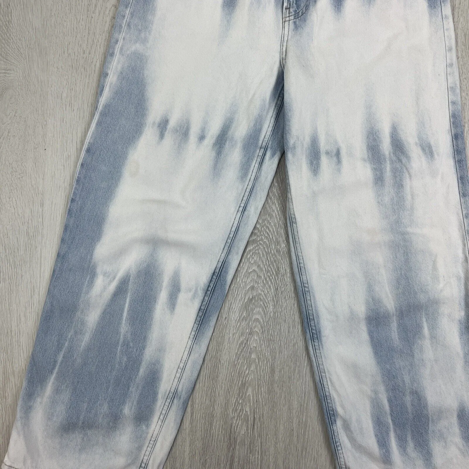 H&M &Denim Womens Wide Leg Loose Straight High Waist Jeans Size 8