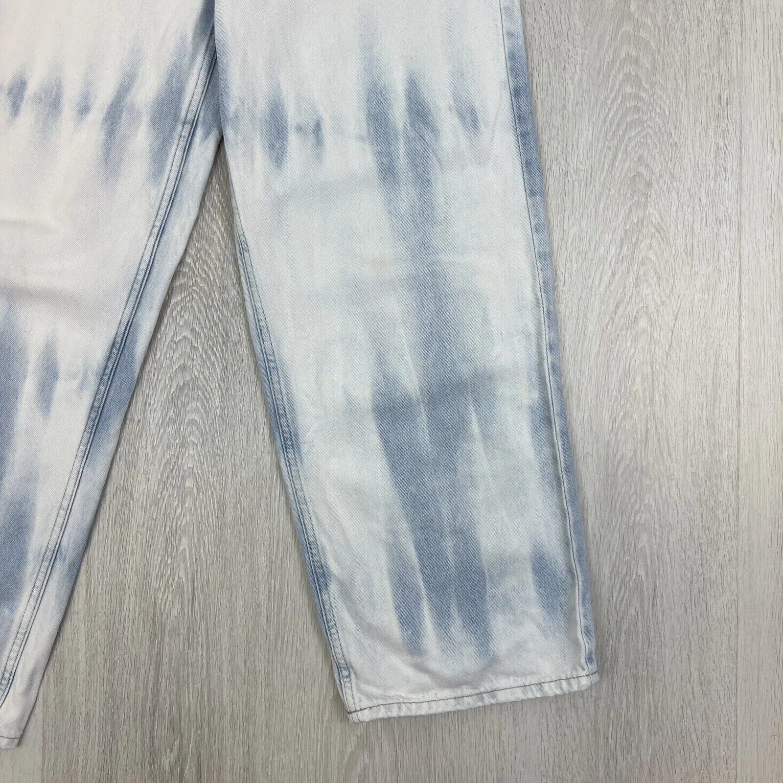 H&M &Denim Womens Wide Leg Loose Straight High Waist Jeans Size 8