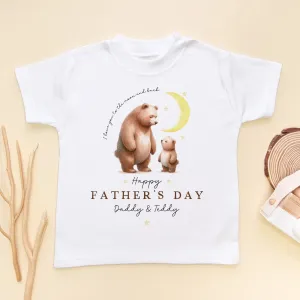 Happy Father's Day Daddy Bear Personalised Toddler & Kids T Shirt