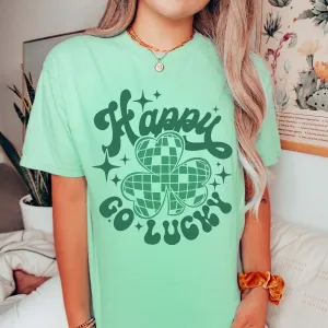 Happy Go Lucky Disco Clover Tee