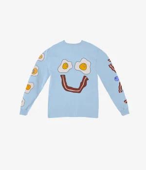 Headster Kids Sunday's Breakfast Long-Sleeve T-Shirt - Salty Blue