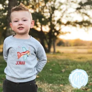 Heart Plane Toddler & Youth Sweatshirt