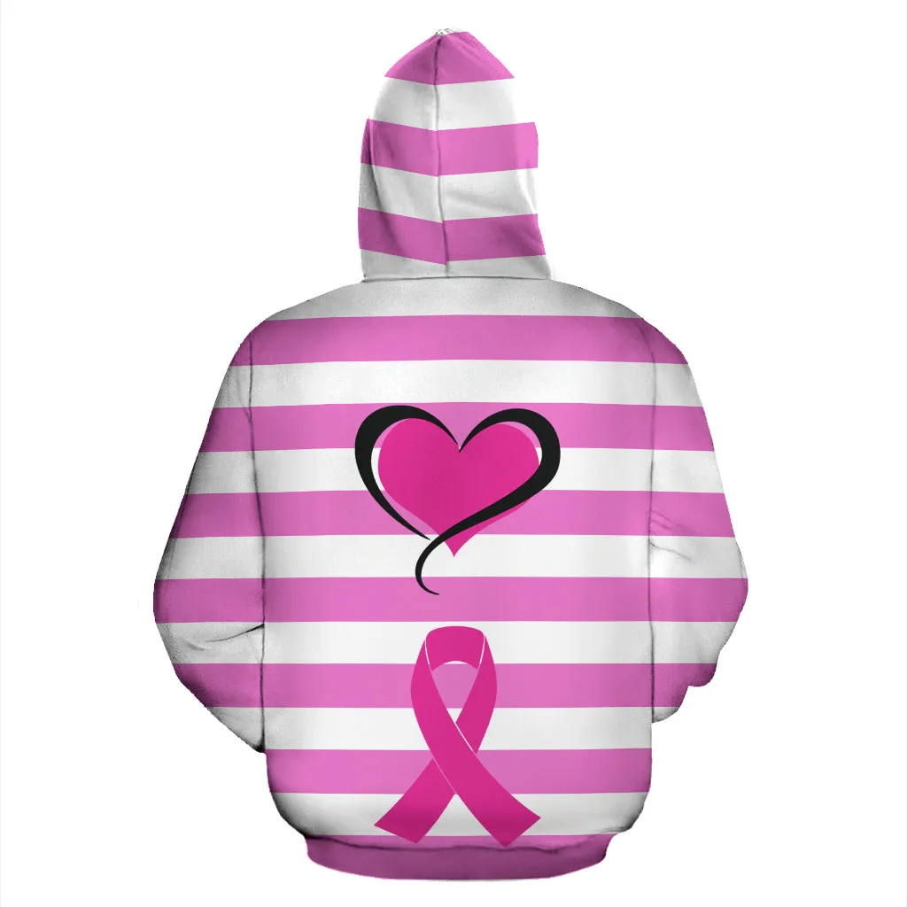 Hearts and Pink Ribbons Hoodie