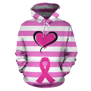 Hearts and Pink Ribbons Hoodie