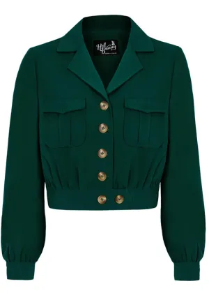 Hell Bunny Ravenwood 40's Jasje Donker Groen