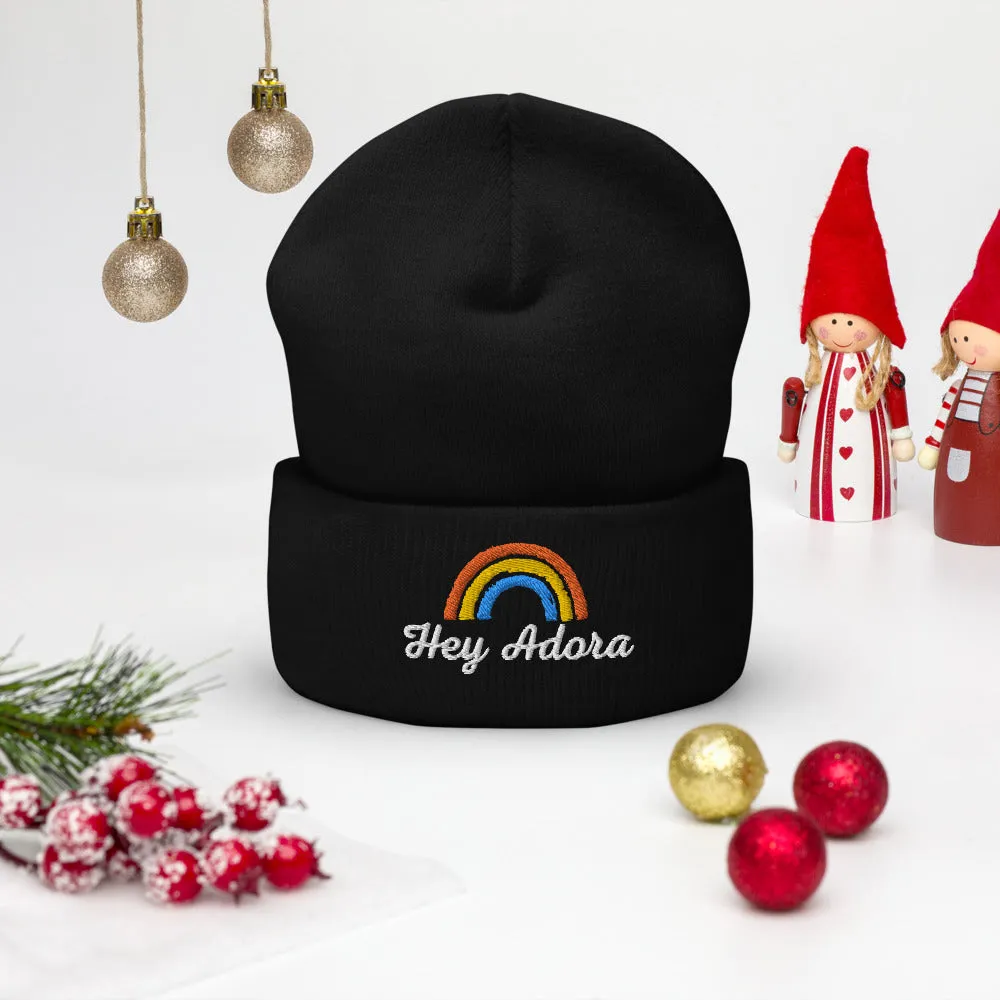 Hey Adora She Ra Hat, She-Ra And The Princess of Power, Catra Cuffed Beanie, Knit Hat