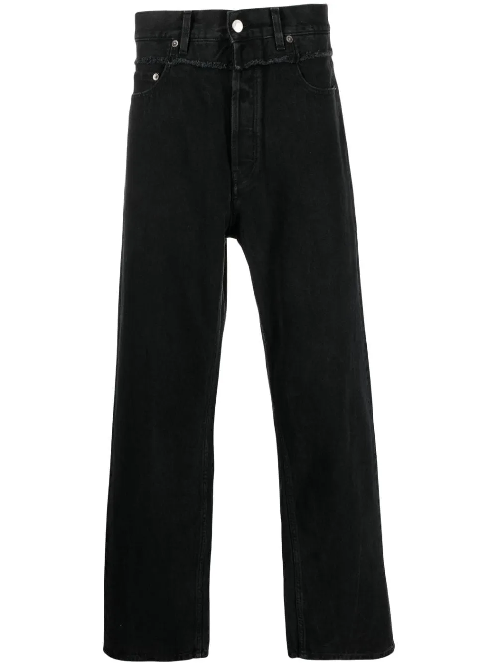 High waisted denim jeans