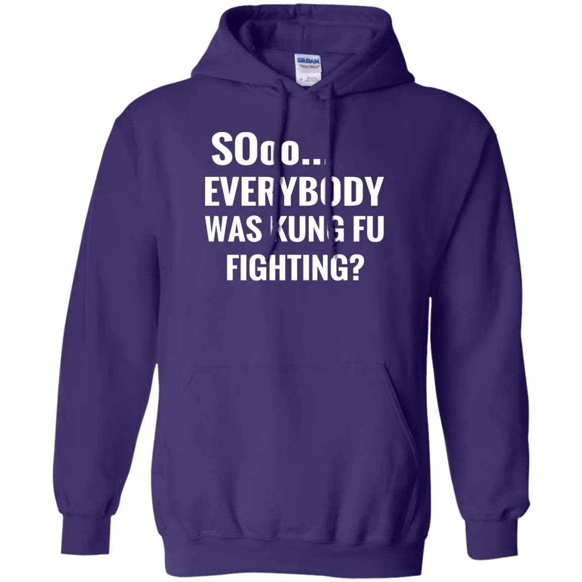 Hoodie-Sooo Everybody Was Kung Fu Fighting-Black