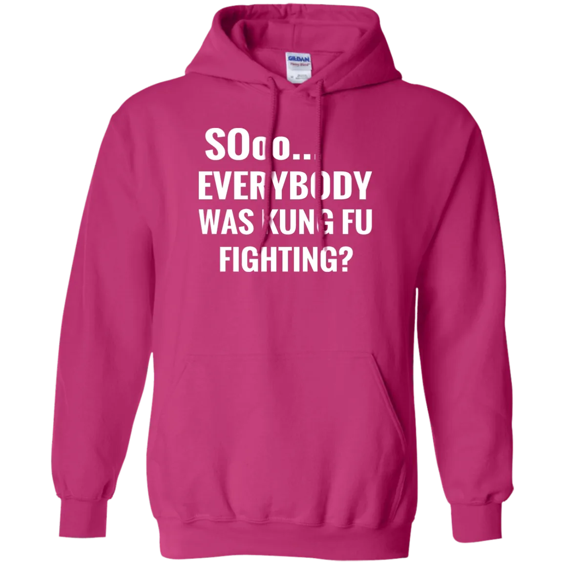 Hoodie-Sooo Everybody Was Kung Fu Fighting-Black