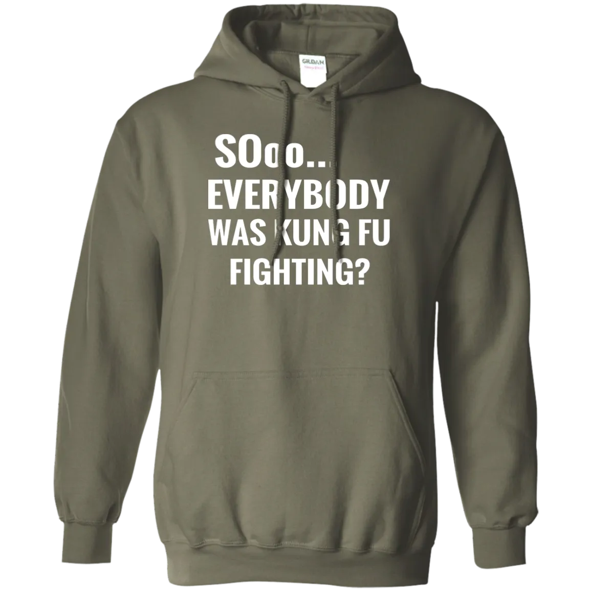 Hoodie-Sooo Everybody Was Kung Fu Fighting-Black