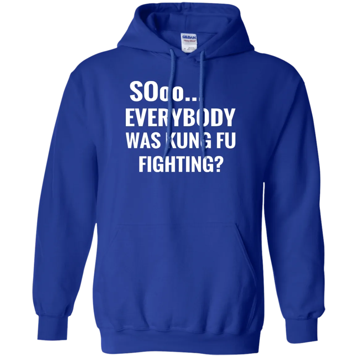 Hoodie-Sooo Everybody Was Kung Fu Fighting-Black