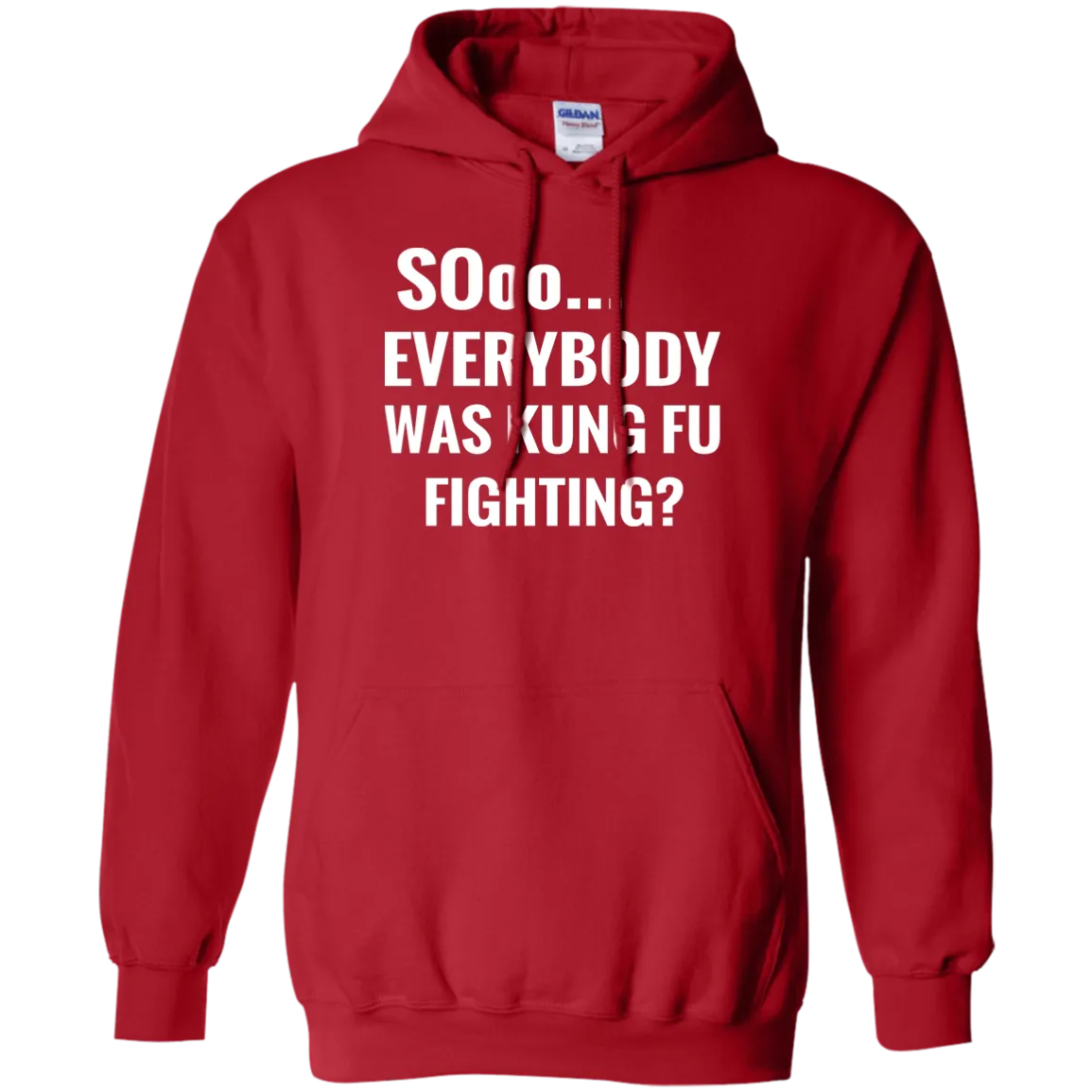 Hoodie-Sooo Everybody Was Kung Fu Fighting-Black