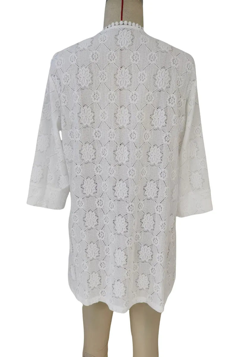 HTR1105 Elegant Lace Cover-Up