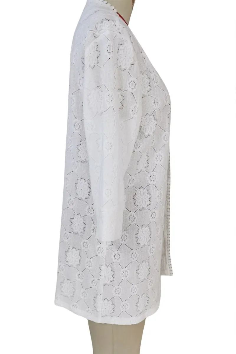 HTR1105 Elegant Lace Cover-Up