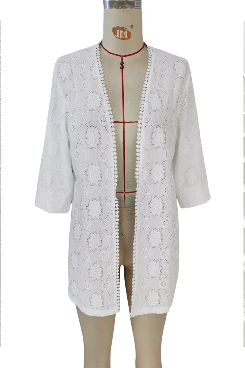 HTR1105 Elegant Lace Cover-Up