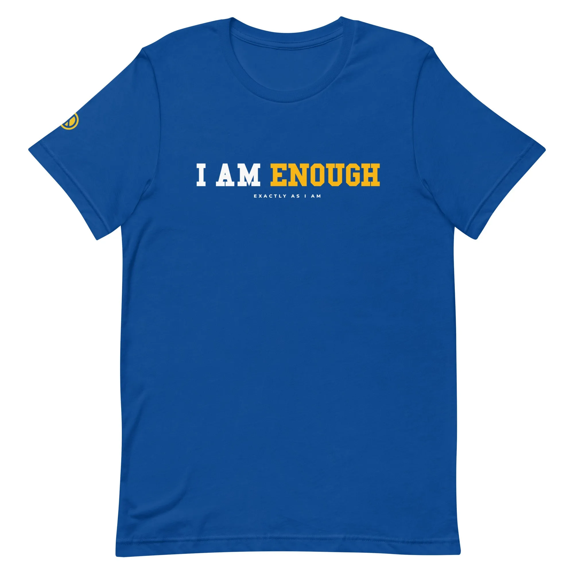 I AM ENOUGH STRONG Mental Health T-Shirt with Peace Sign for Women