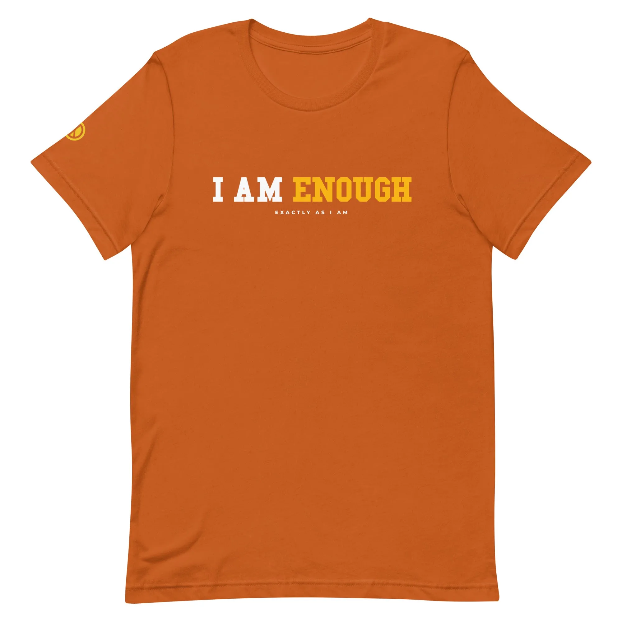 I AM ENOUGH STRONG Mental Health T-Shirt with Peace Sign for Women
