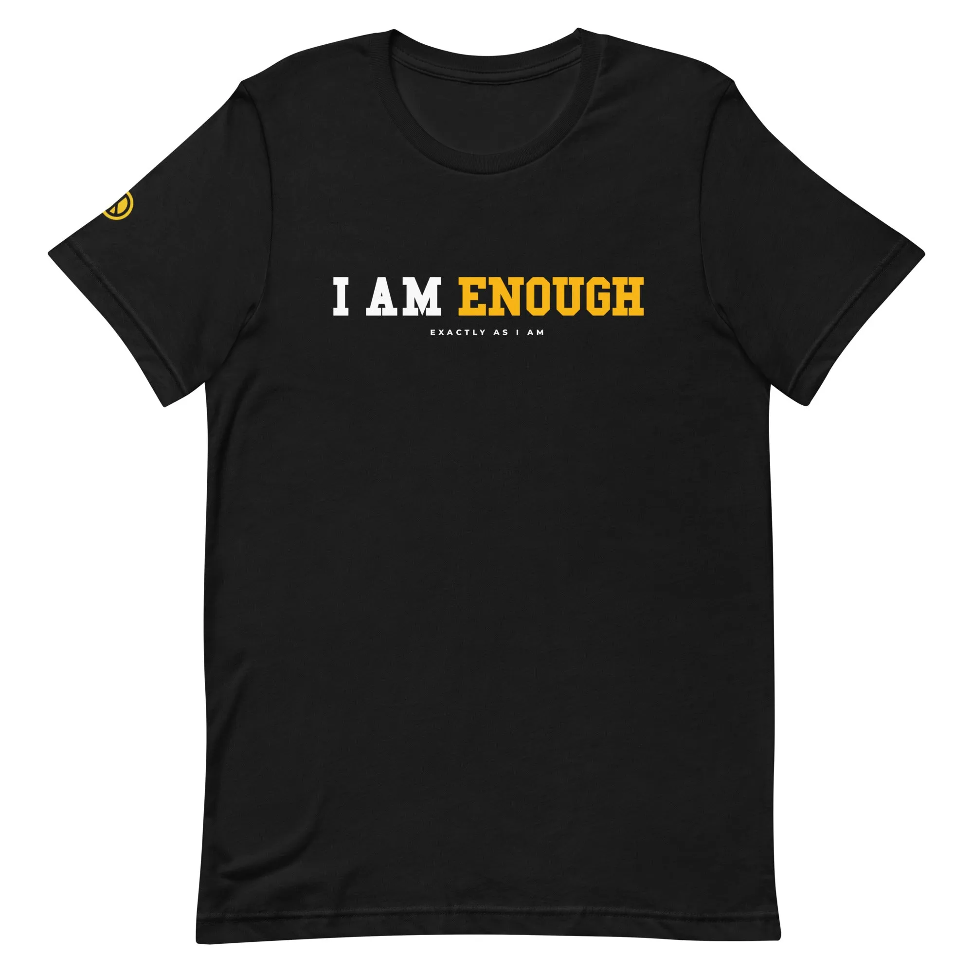 I AM ENOUGH STRONG Mental Health T-Shirt with Peace Sign for Women