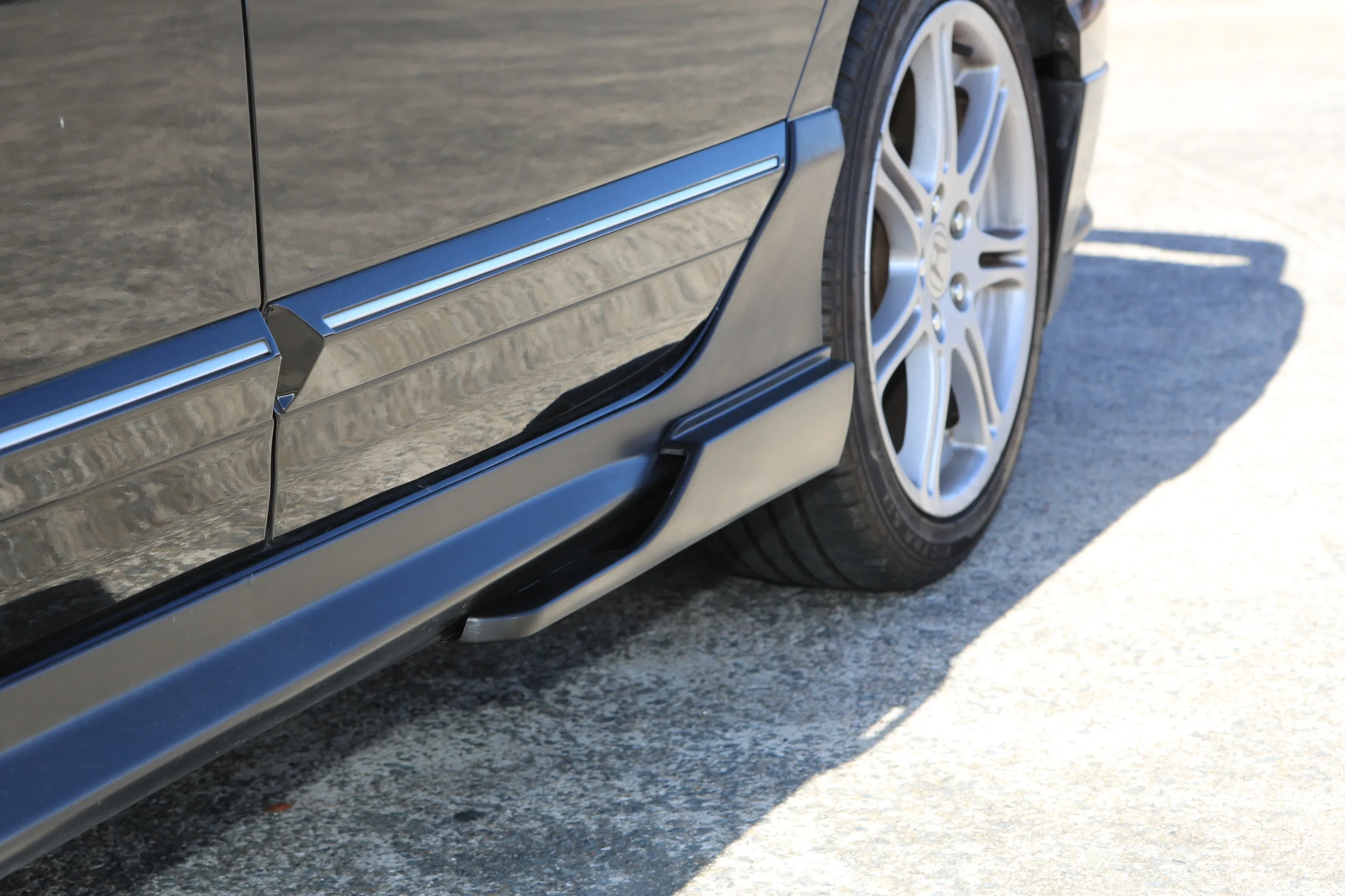 Injection plastic made Feels side skirt extension pod for Honda Civic FD