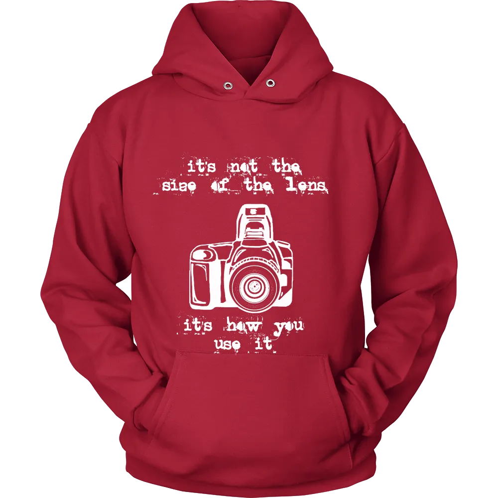 Its not  the sieze of the lens It's how you use it (Men)