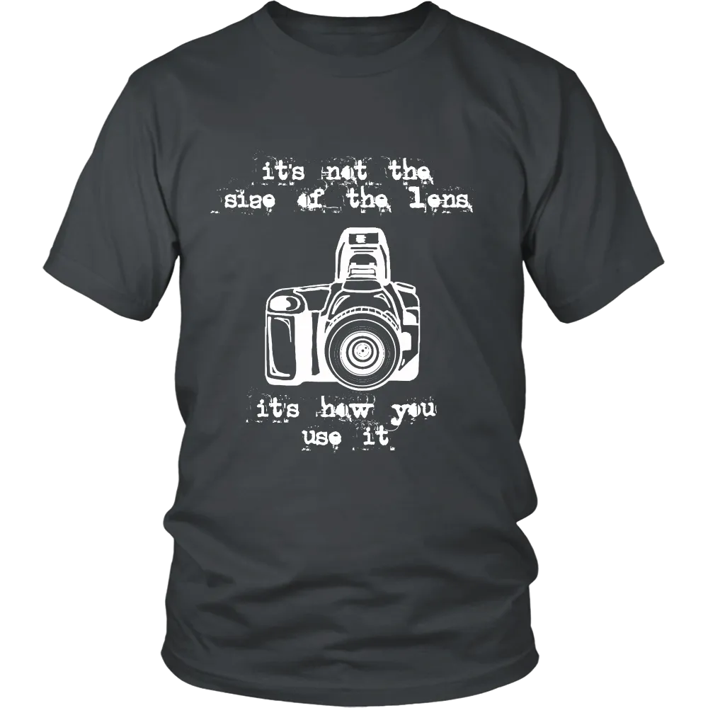 Its not  the sieze of the lens It's how you use it (Men)
