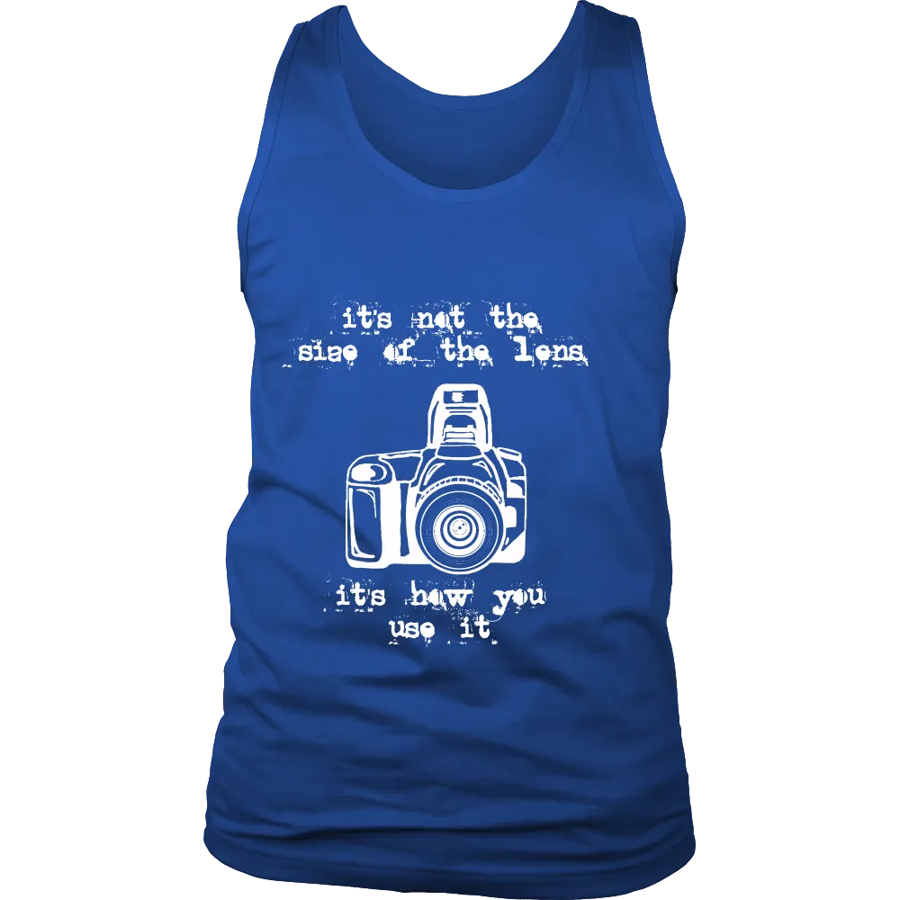 Its not  the sieze of the lens It's how you use it (Men)