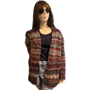 J. Jill Multi-Weave Cardigan Sweater