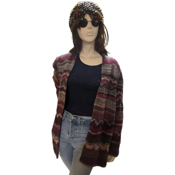 J. Jill Multi-Weave Cardigan Sweater