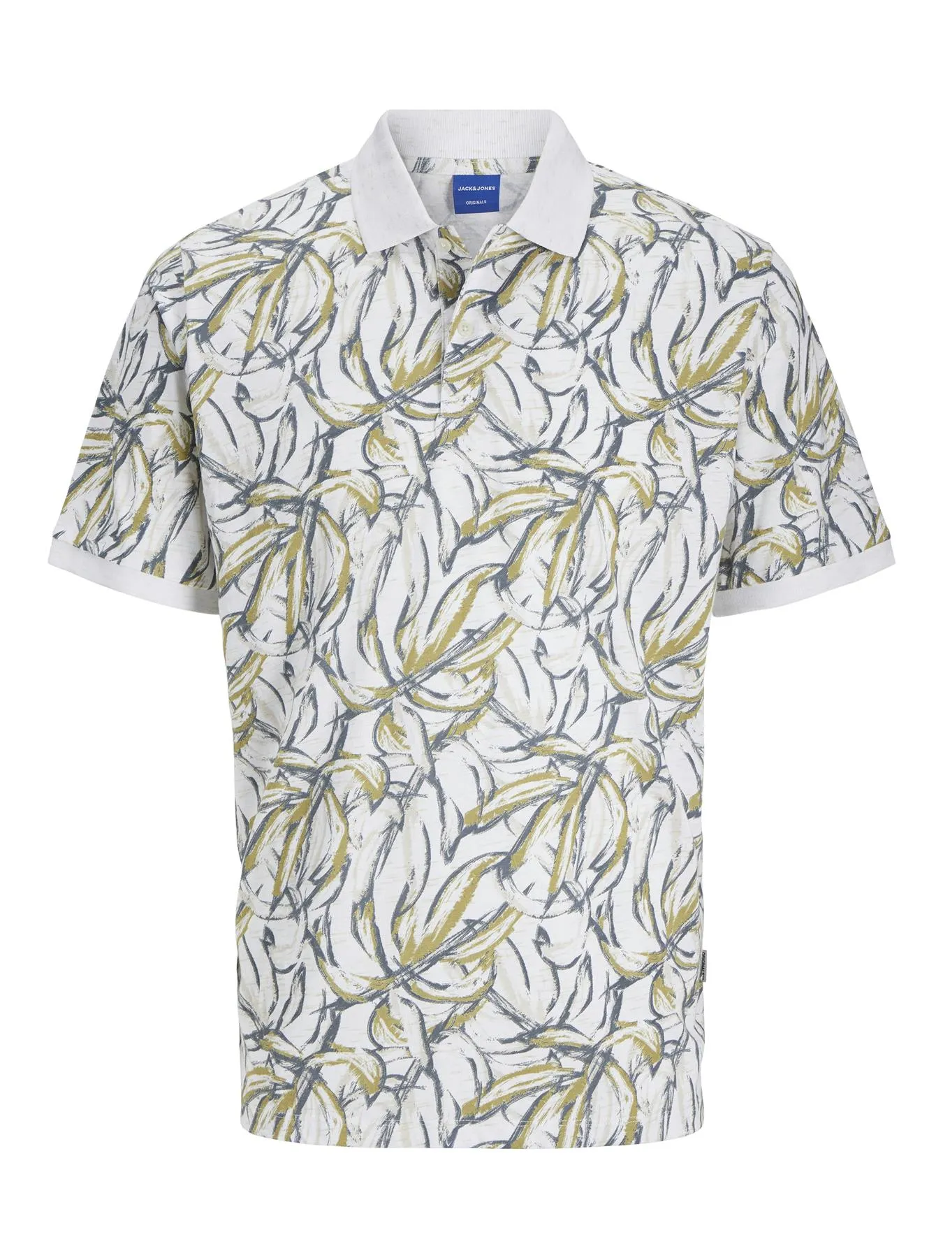 Jack & Jones Short Sleeves Polo Shirt For Men (JORSPLIT AOP) in 2 Colours, 4XL-7XL