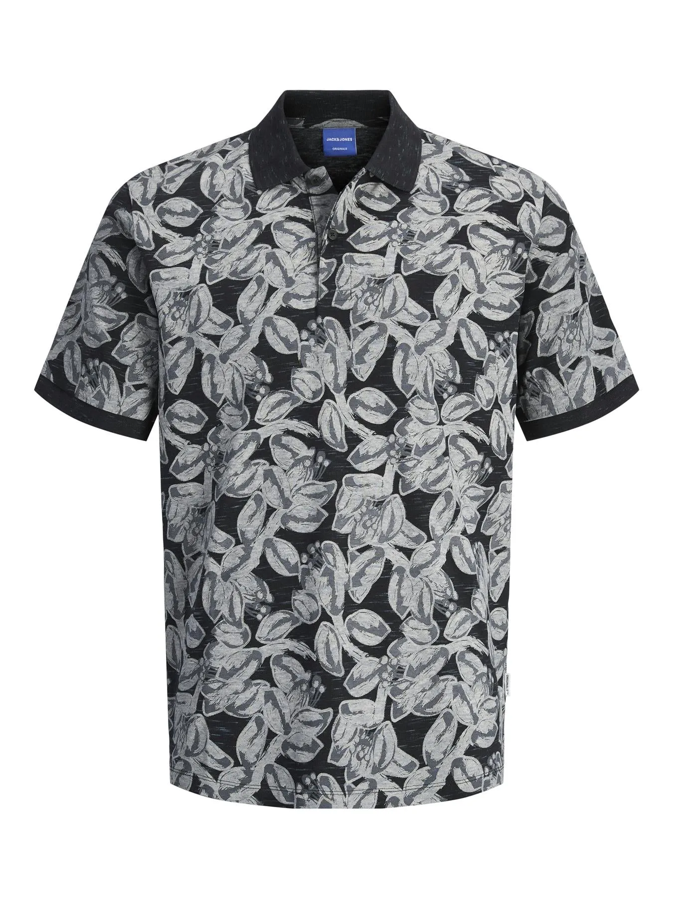 Jack & Jones Short Sleeves Polo Shirt For Men (JORSPLIT AOP) in 2 Colours, 4XL-7XL