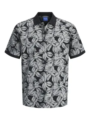 Jack & Jones Short Sleeves Polo Shirt For Men (JORSPLIT AOP) in 2 Colours, 4XL-7XL