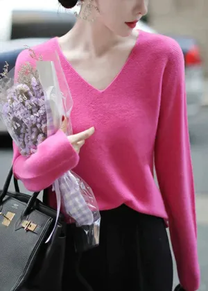 Jaemy - Italian knitted v-neck top
