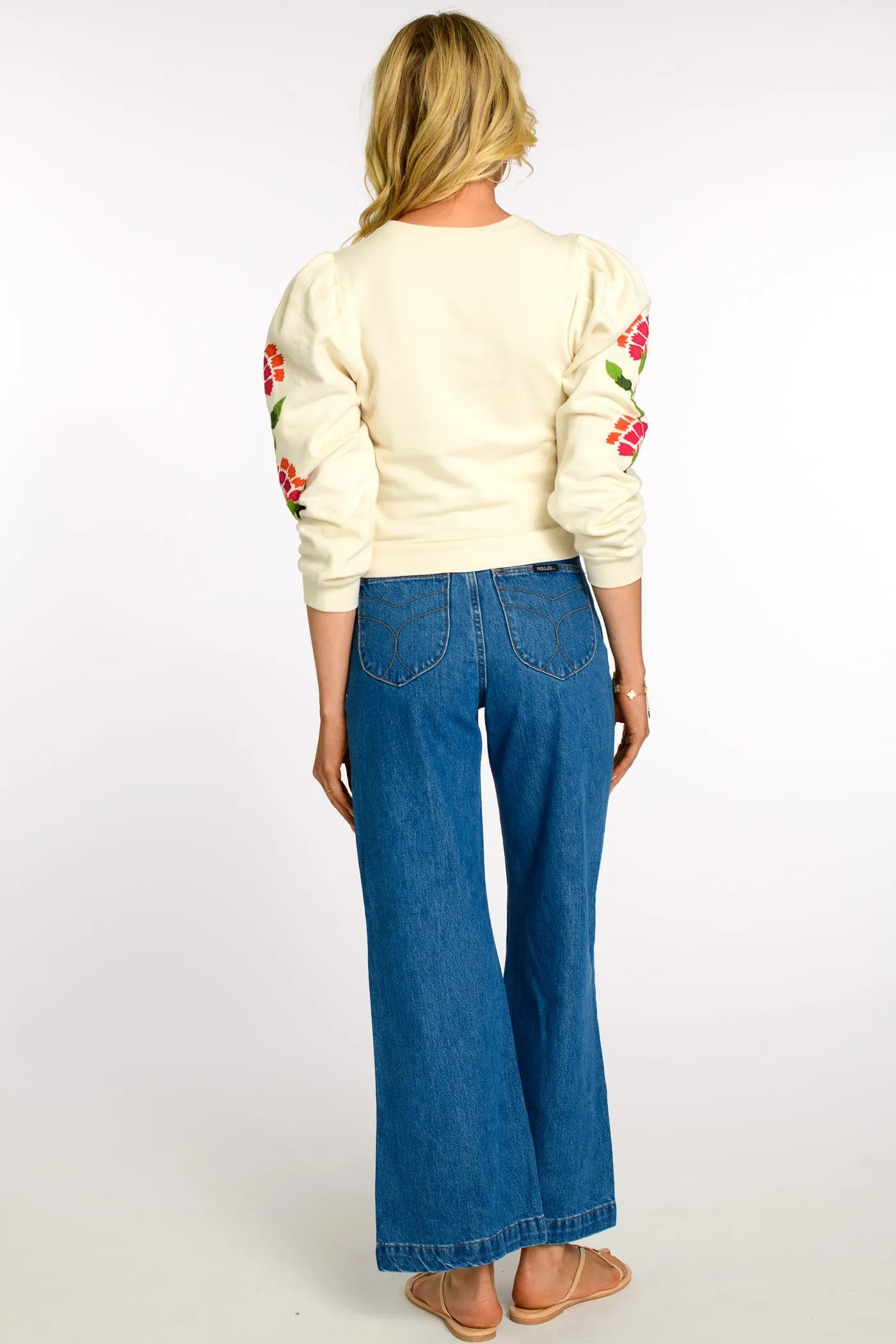 Jasmine Top in Indian Flower Ivory by Elizabeth James