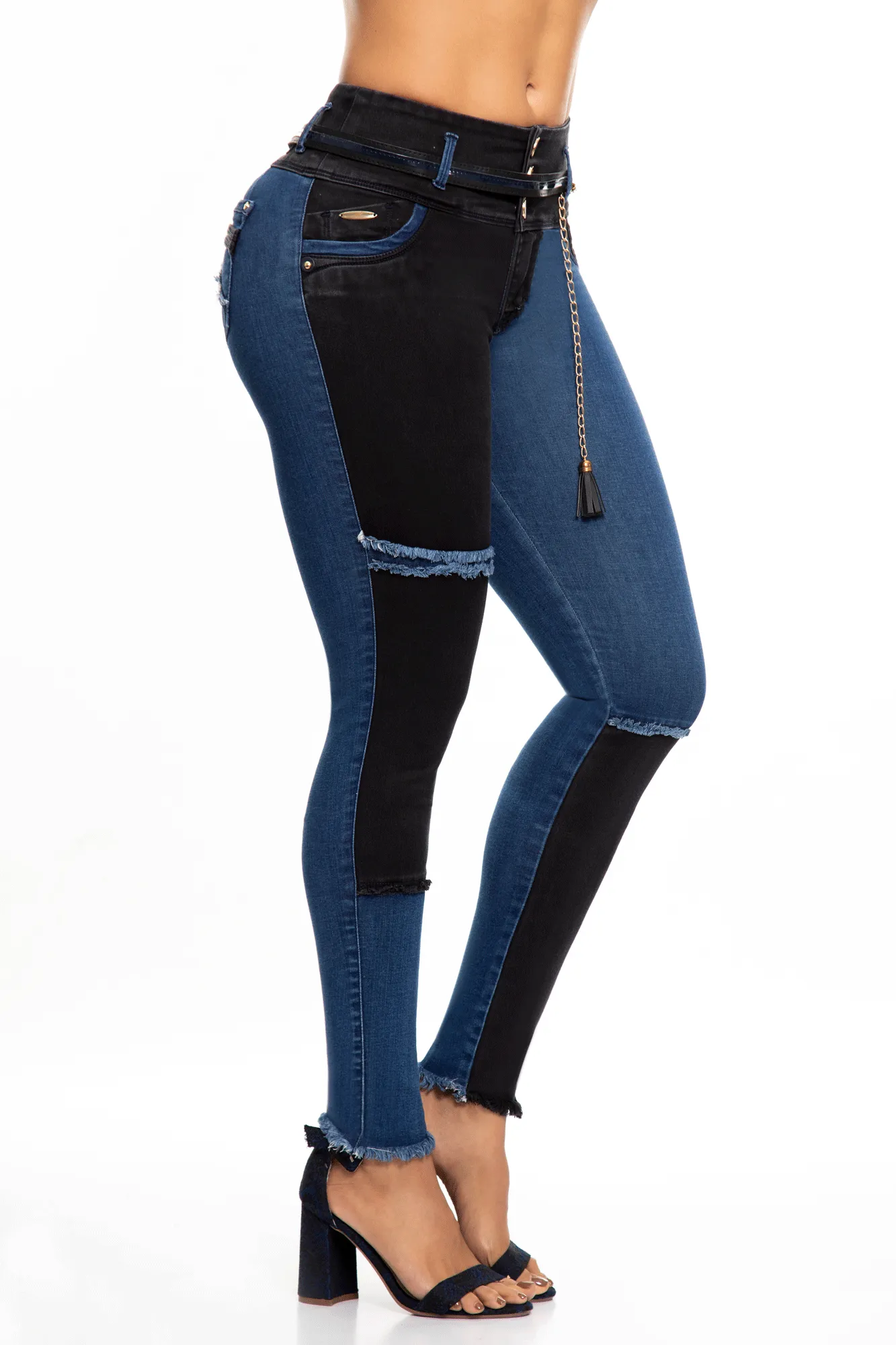 JEANS COLOMBIANOS PUSH UP COMBINADO 6945