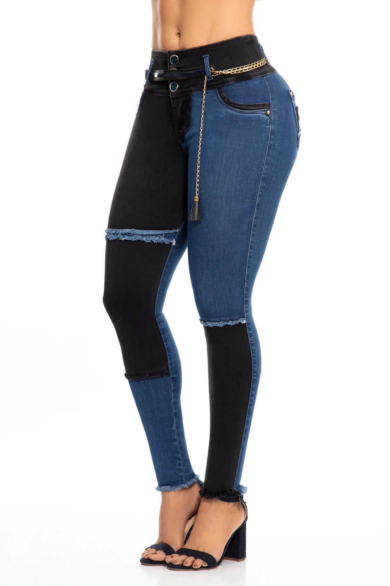 JEANS COLOMBIANOS PUSH UP COMBINADO 6945