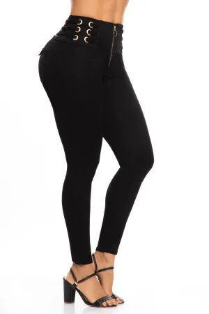 JEANS COLOMBIANOS PUSH UP NEGRO 6908