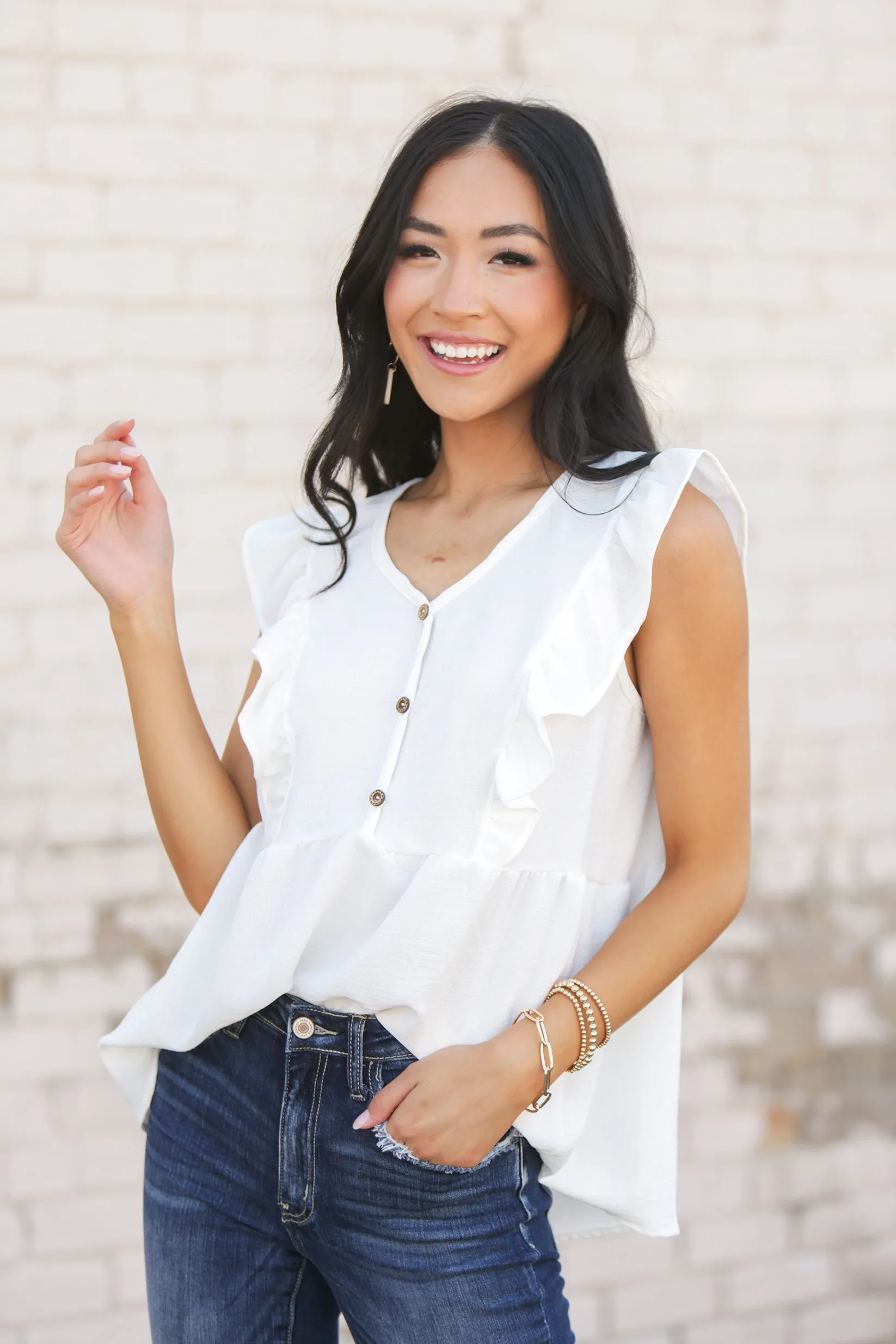 Jenna Ruffle Top