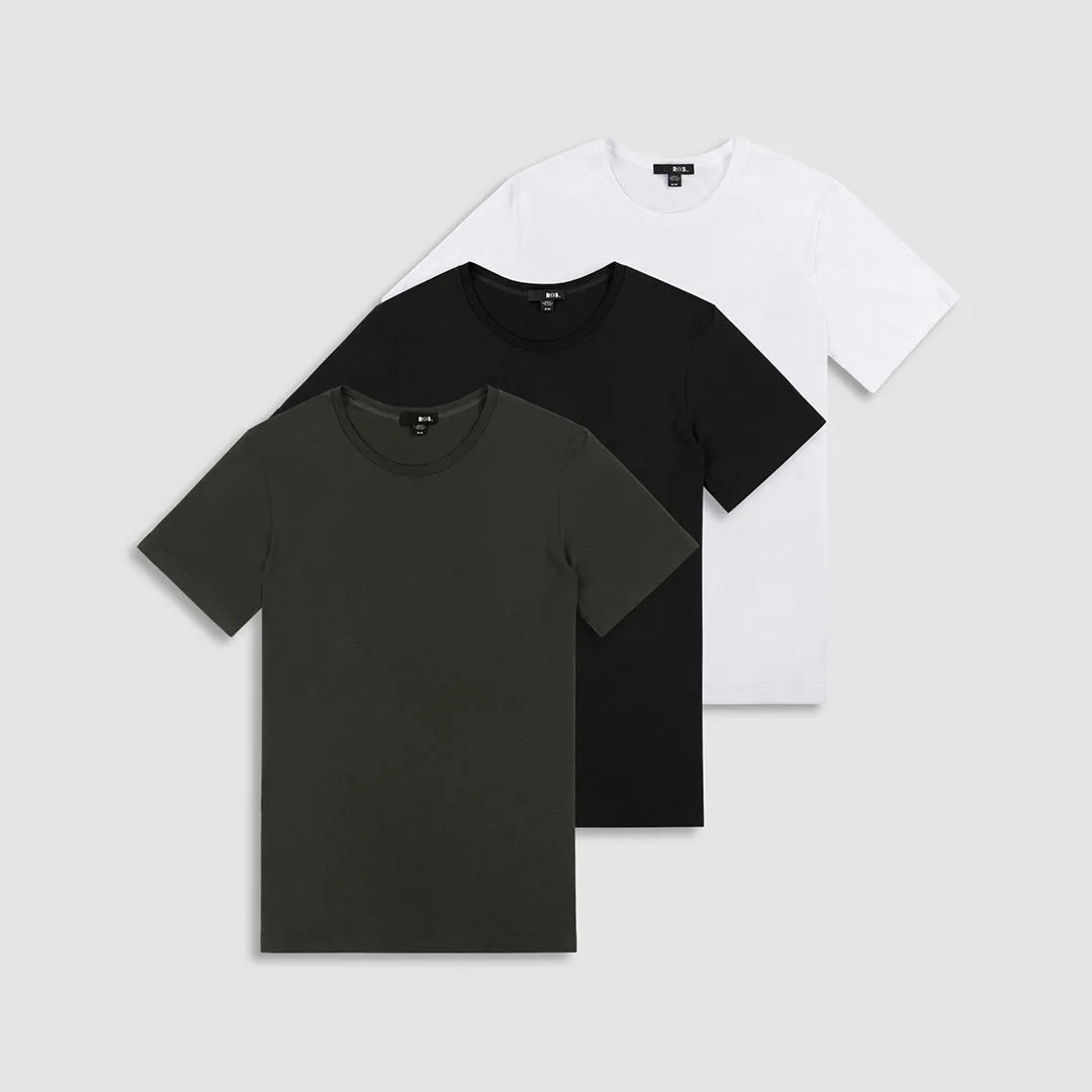 Jersey Crew Neck T-Shirt Black