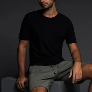 Jersey Crew Neck T-Shirt Black