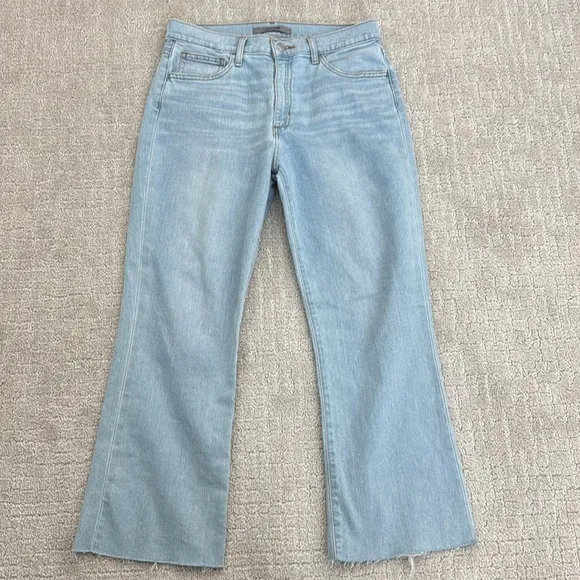 Joe's Jeans Mary Kate High-Rise Crop Bootcut Jean light wash baggy loose fit