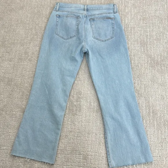 Joe's Jeans Mary Kate High-Rise Crop Bootcut Jean light wash baggy loose fit