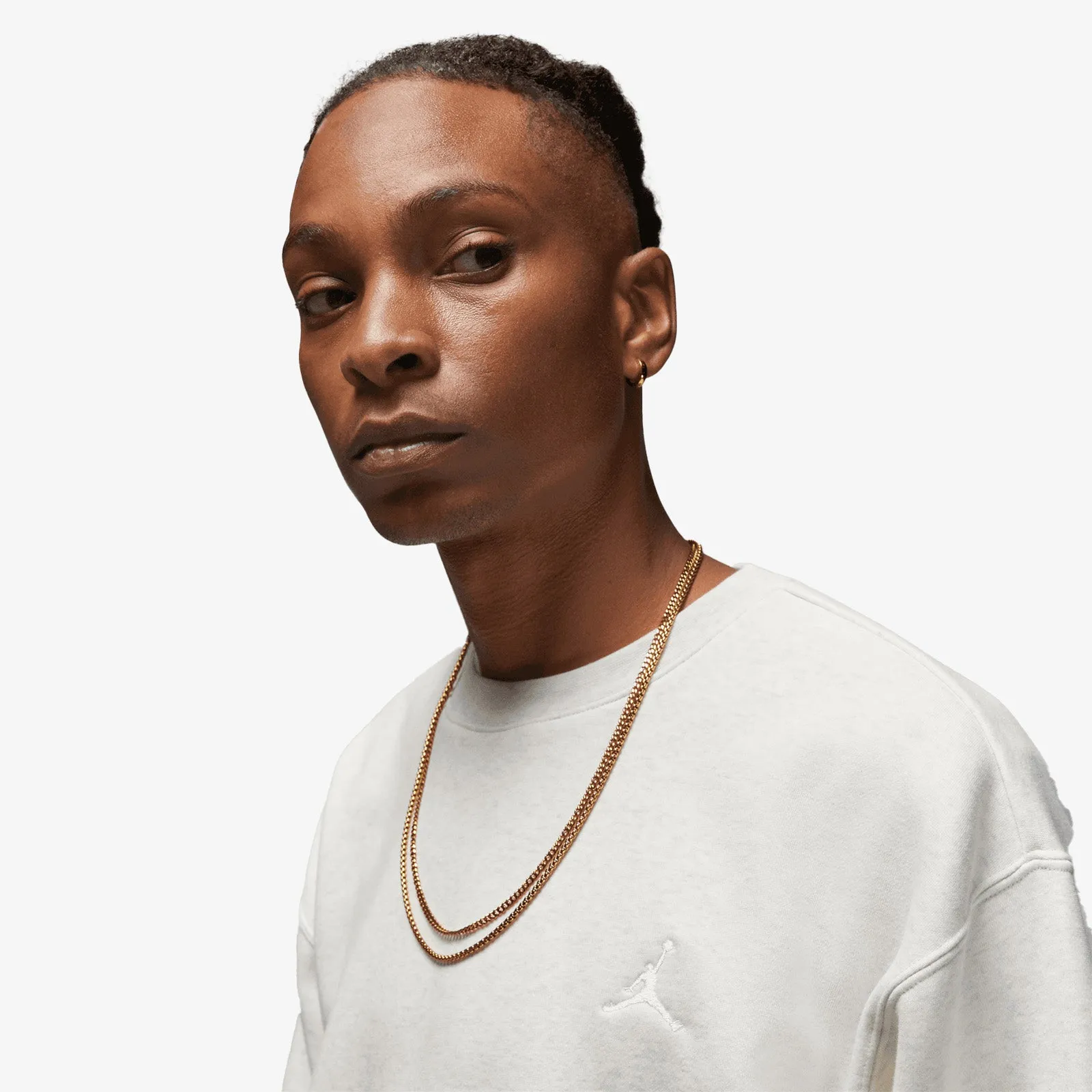 Jordan Essentials Fleece Crew - White