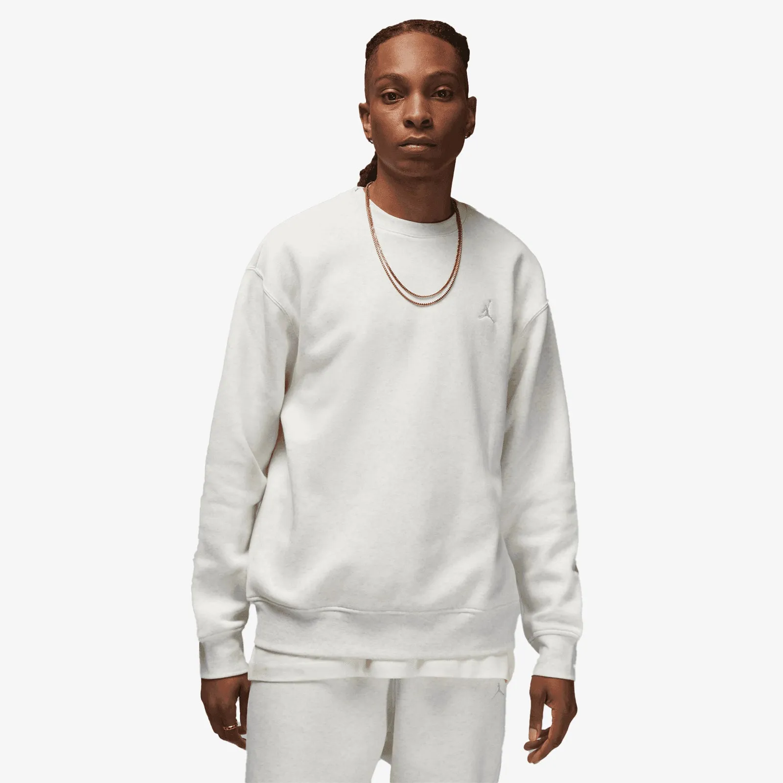 Jordan Essentials Fleece Crew - White